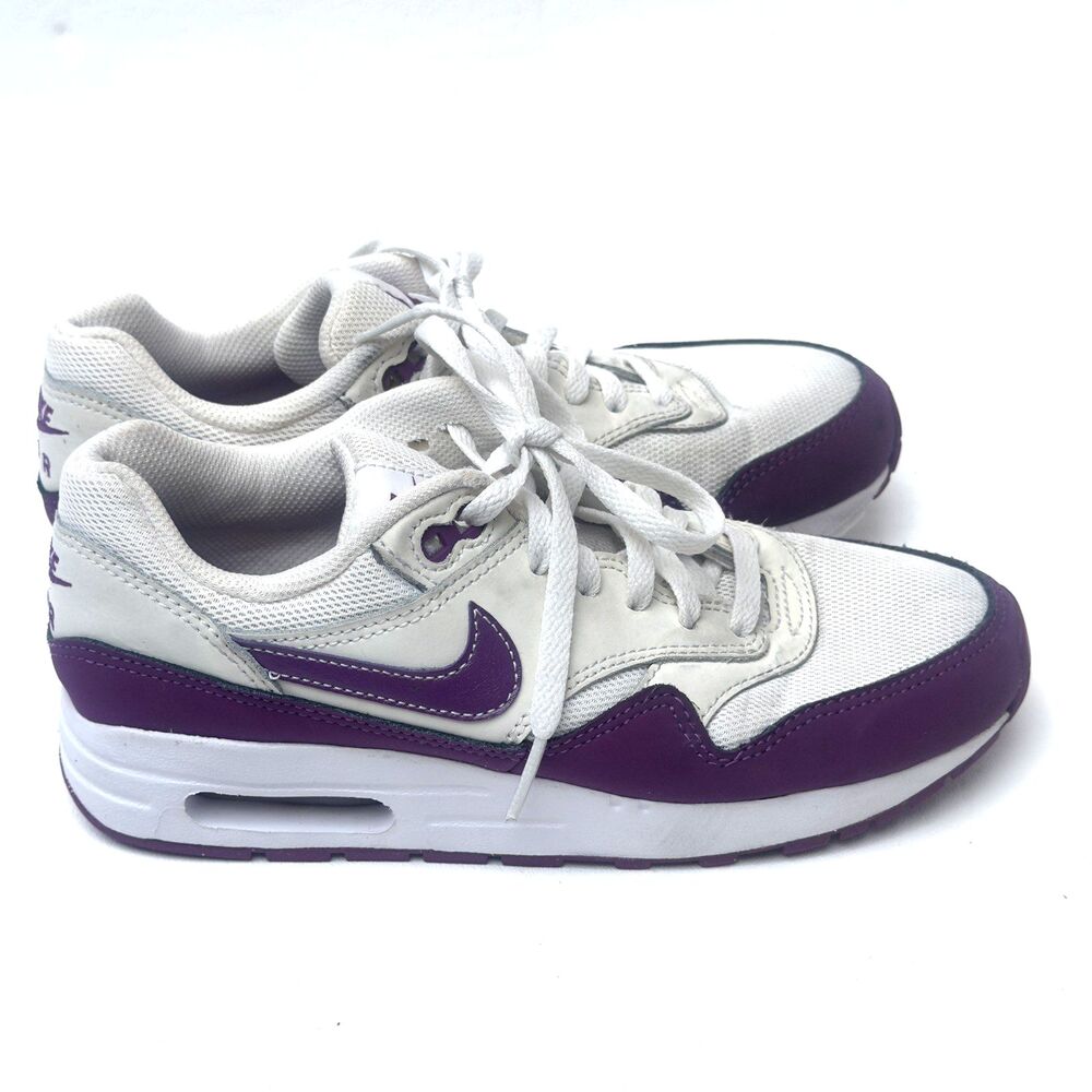 Nike Air Max 1 GS Purple White Shoe Sneakers Kids Youth Size 4.5Y DZ3307-109
